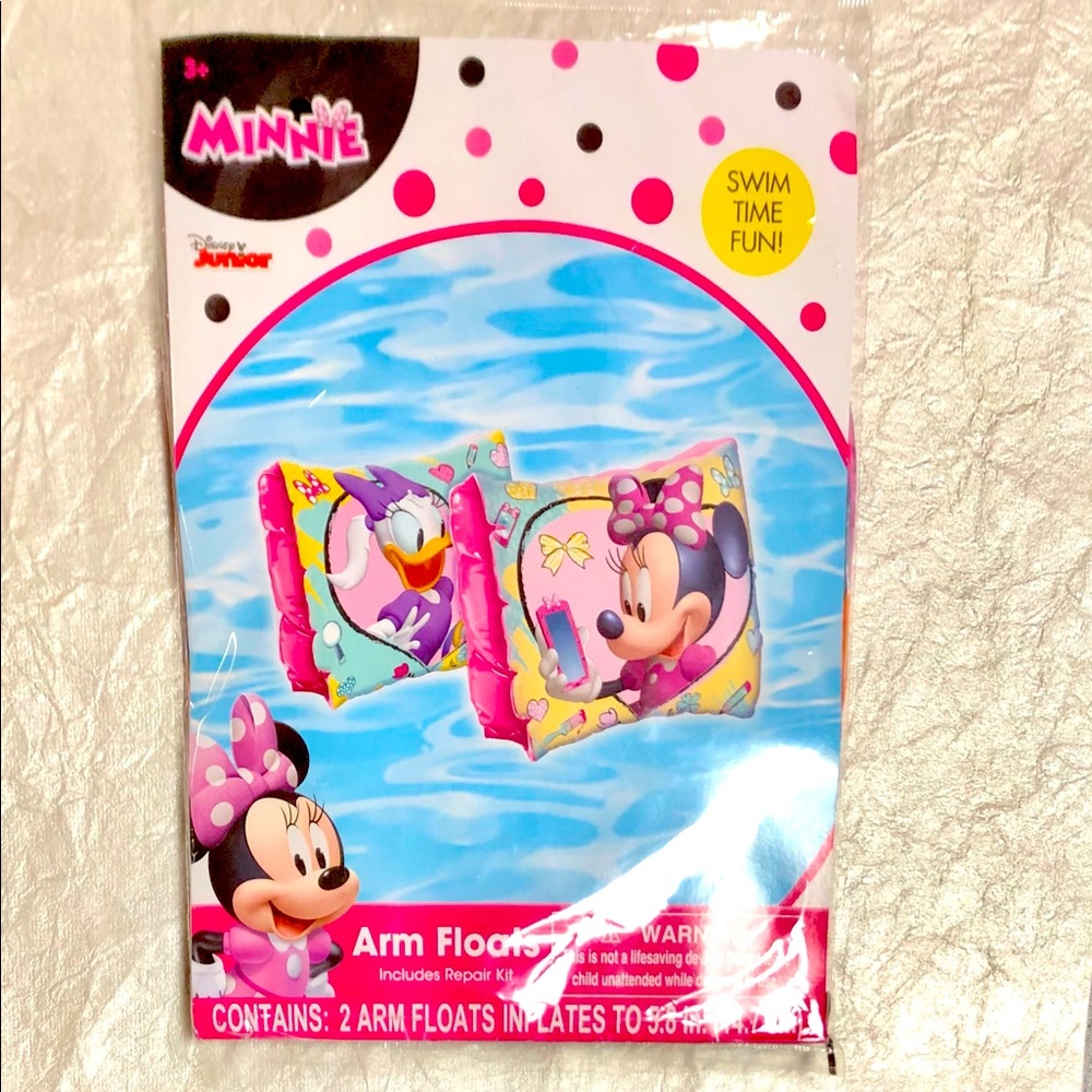 UPD Minnie's & Daisy’s Bow-Tique Inflatable Arm Floaties Set Of 2 65 Lbs NWT - Picture 4 of 6